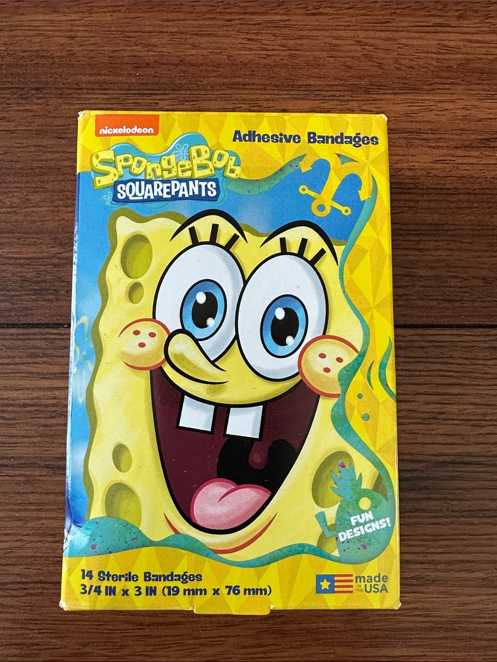 👧🏻👦🏻Nickelodeon SpongeBob SquarePants Yellow & Blue Bandage Pack👧🏻👦🏻